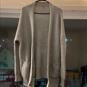 Charlotte Russe grey sweater cardigan